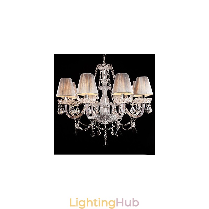 Chandelier Crystal Luxury Modern Living 8 Lights