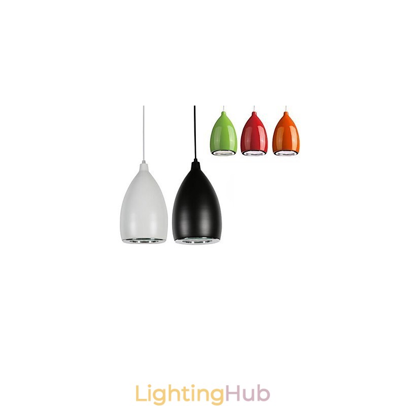 Modern Contemporary Globe Painting Metal Pendant Light