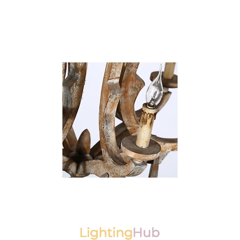 Vintage Retro Mini Style Painting Metal Chandelier