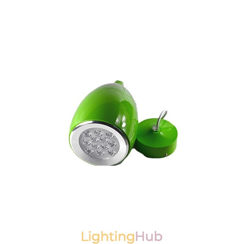 Modern Contemporary Globe Painting Metal Pendant Light