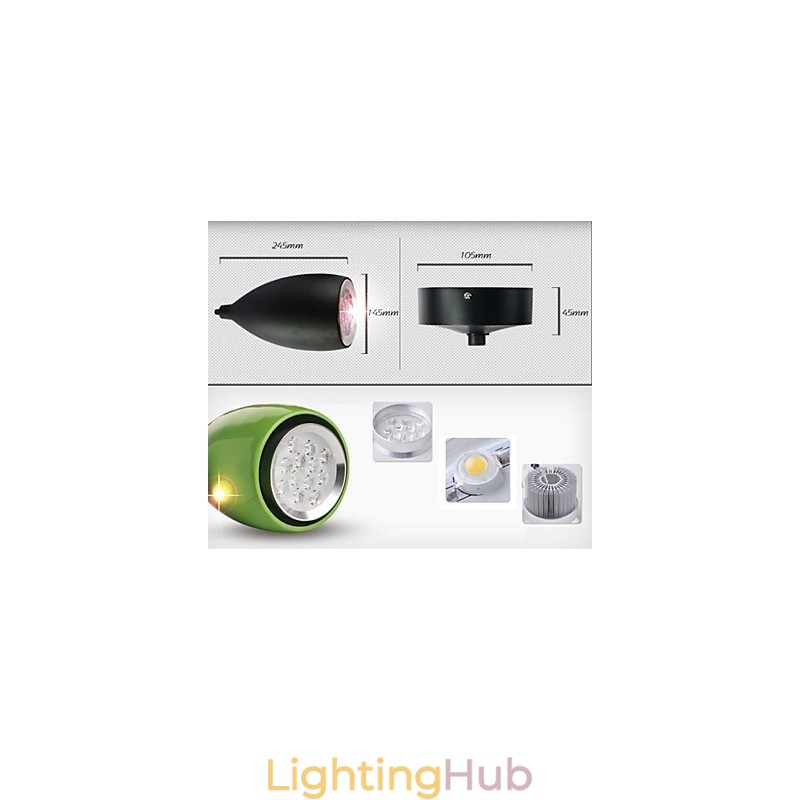 Modern Contemporary Globe Painting Metal Pendant Light