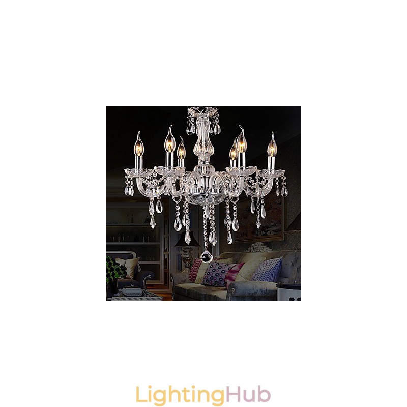 Traditional Classic Vintage Crystal Electroplated Crystal Chandelier