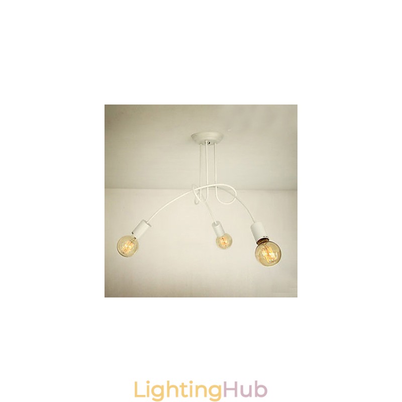 Modern Contemporary Painting Metal Chandelier