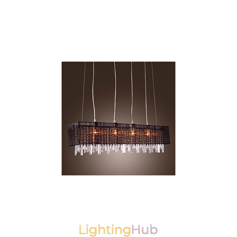 Modern Contemporary Island Crystal Others Metal Pendant Light