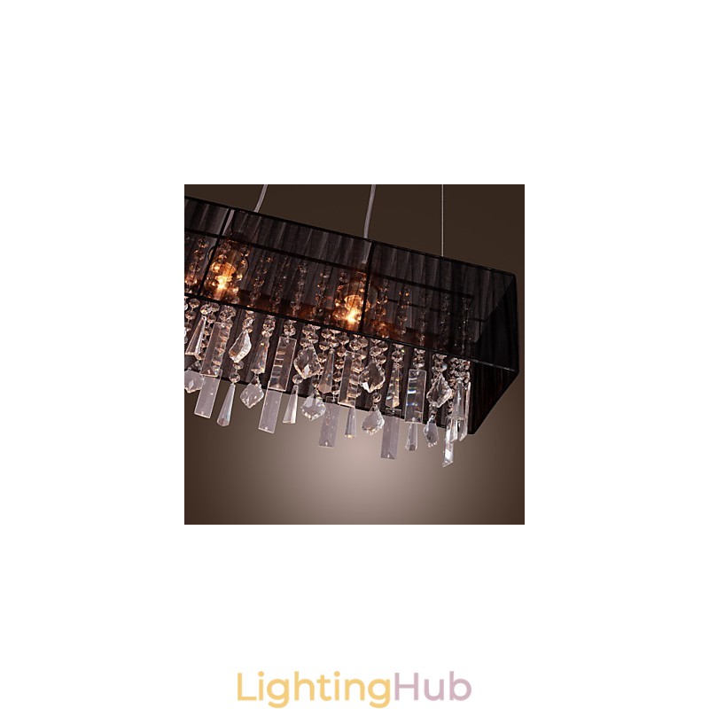 Modern Contemporary Island Crystal Others Metal Pendant Light