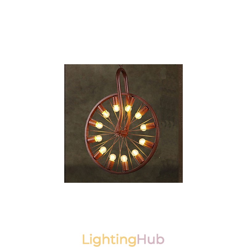 Retro Wheel Pendant To do The Old Industrial Hanging Lamp A