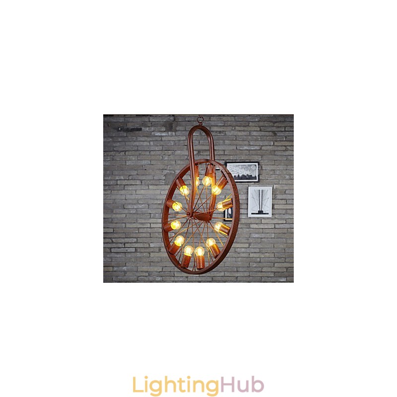 Retro Wheel Pendant To do The Old Industrial Hanging Lamp A
