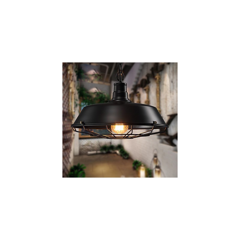 Pendant Lights American Country Retro Wrought Iron Contemporary and Contracted Warehouse Droplight