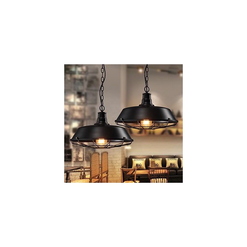 Pendant Lights American Country Retro Wrought Iron Contemporary and Contracted Warehouse Droplight