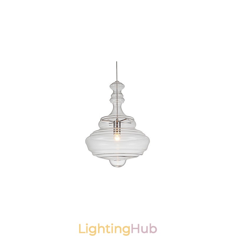 Artistic Pendant Lamp 1 Light Modern SimplicityColorless Clear Glass