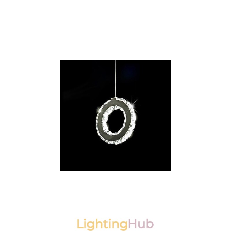 Modern Contemporary Crystal Metal Pendant Light