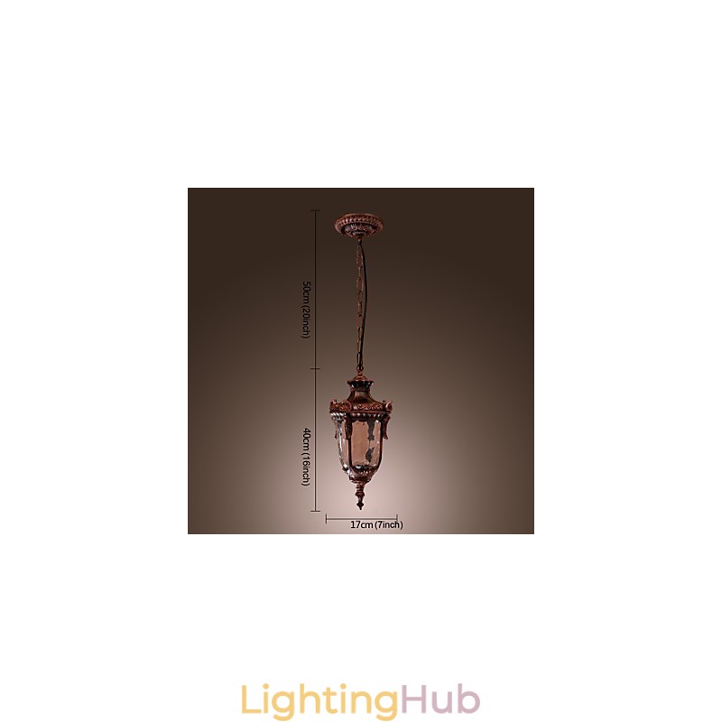 Antique Inspired Pendant Light with 1 Light