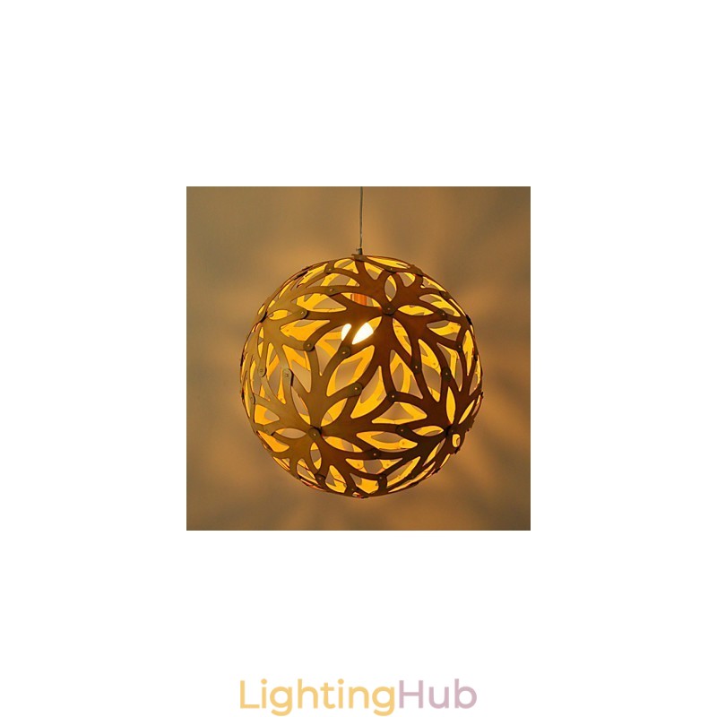 Retro Country Wood Bamboo Pendant Light