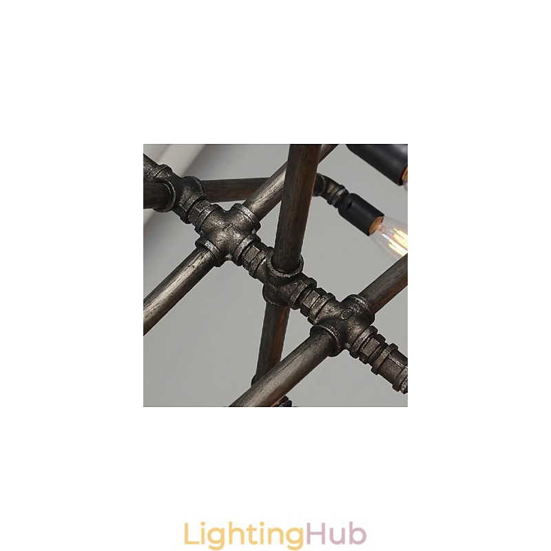 Traditional Classic Vintage Retro Lantern Country Painting Metal Pendant Light