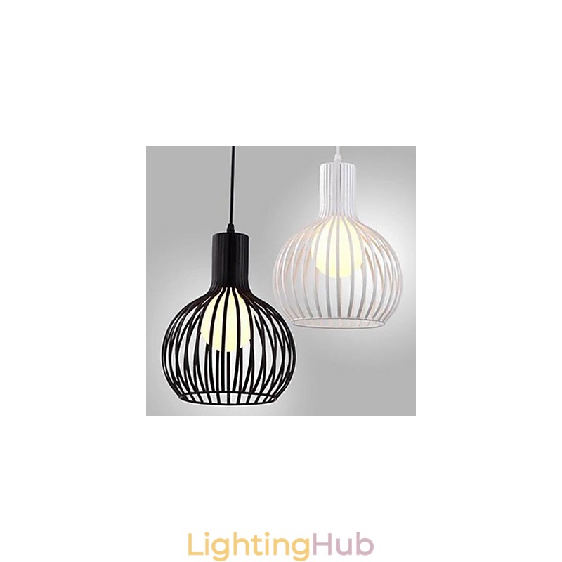 American Retro Contracted Wrought Iron Birdcage Chandelier Lamp Light