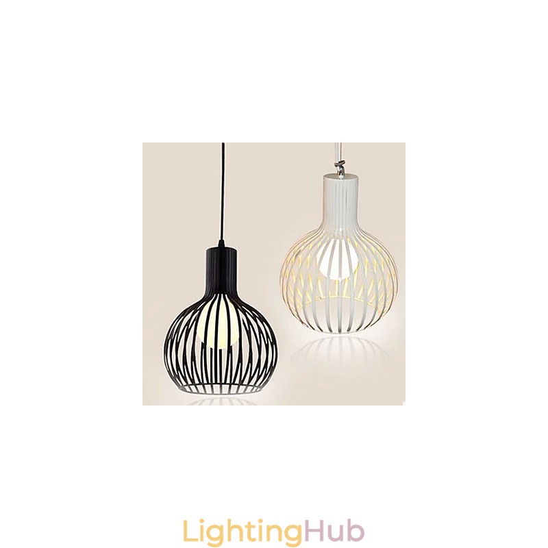 American Retro Contracted Wrought Iron Birdcage Chandelier Lamp Light