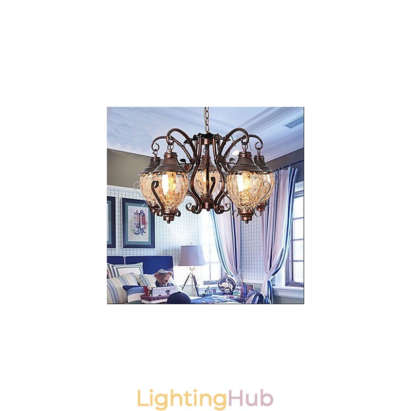 Retro European Pastoral Ancient Lron Chandelier