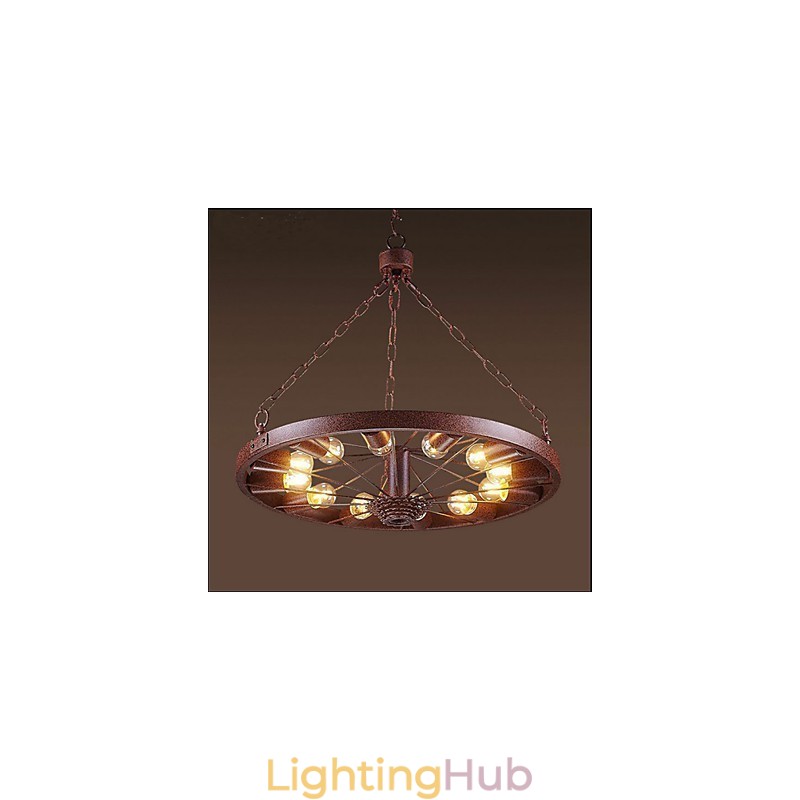 Retro Wheel Pendant To do The Old Industrial Hanging Lamp