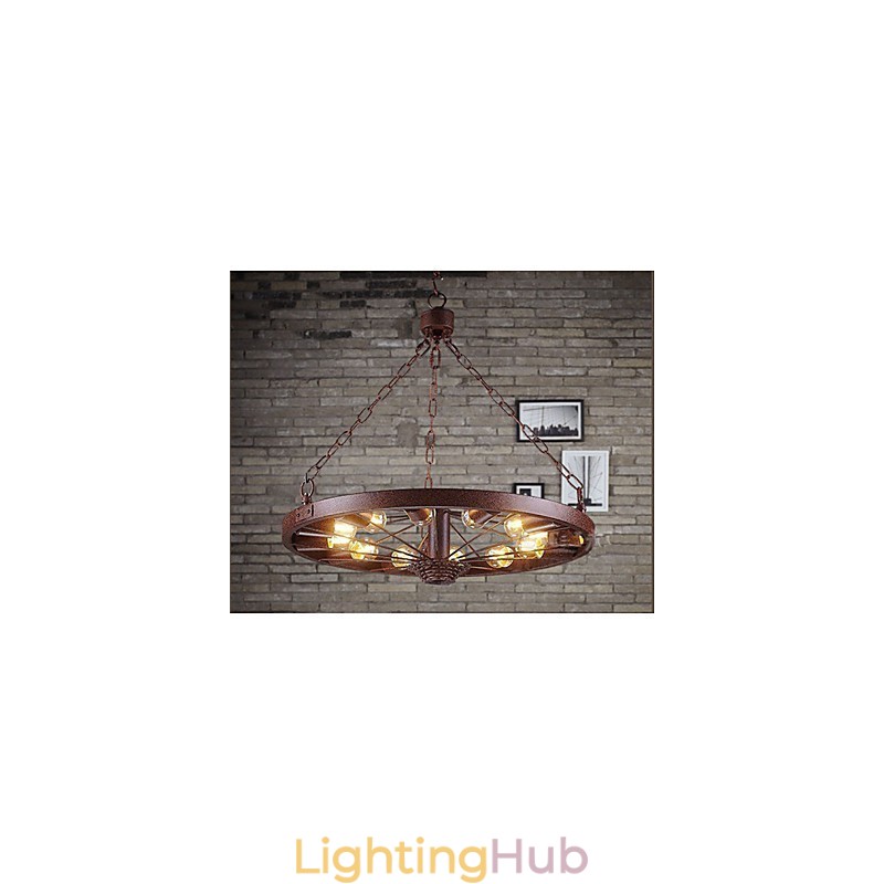 Retro Wheel Pendant To do The Old Industrial Hanging Lamp