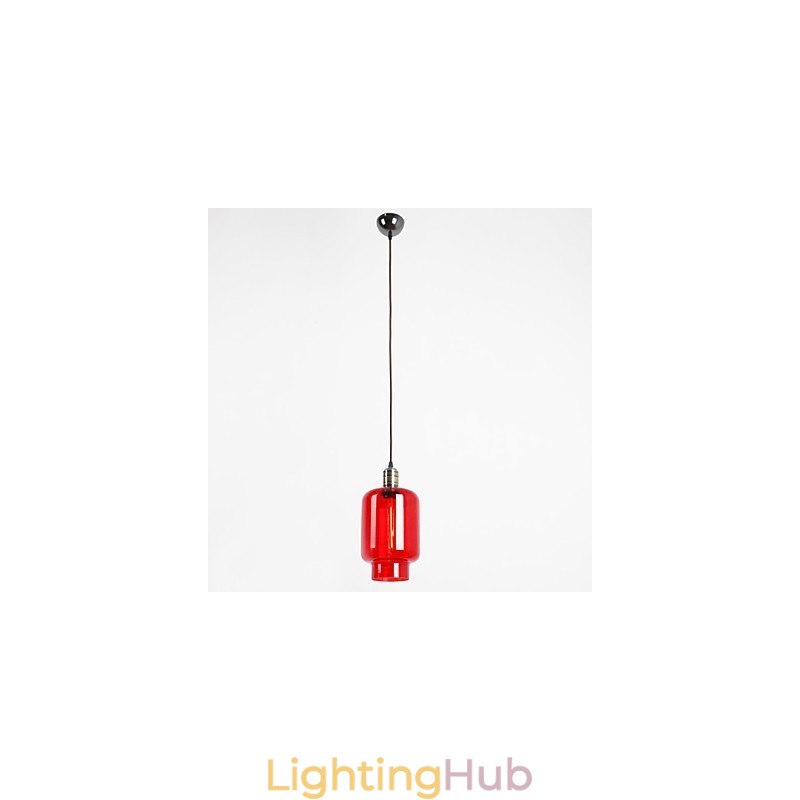 Modern Plating Glass 1 Light Pendant