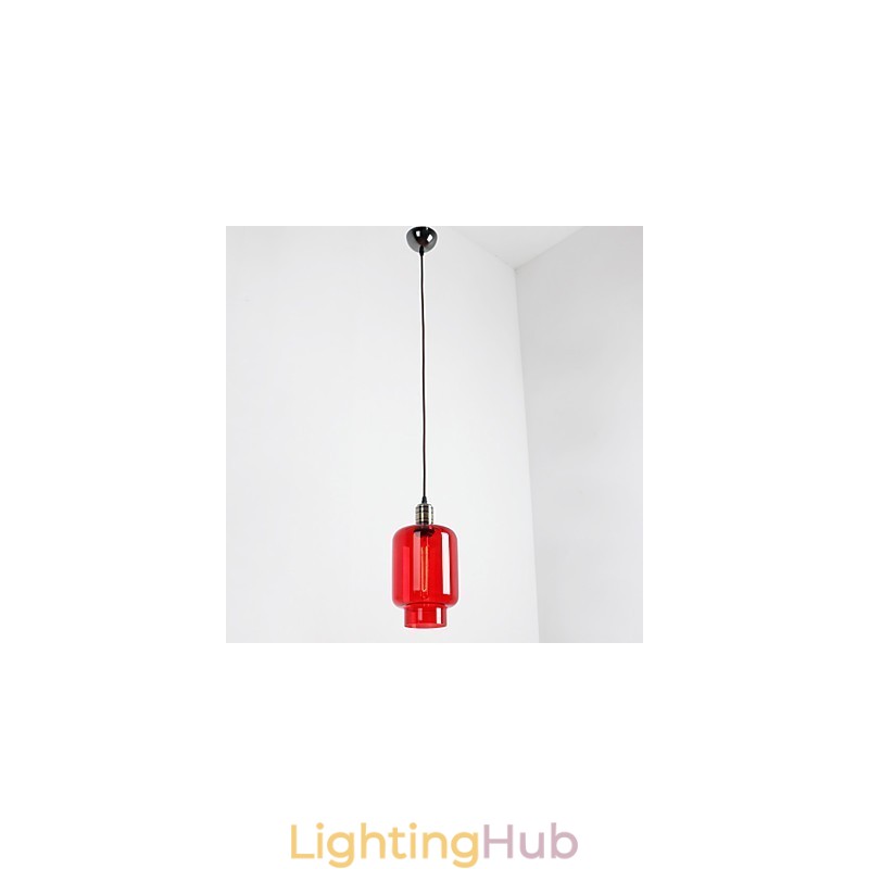Modern Plating Glass 1 Light Pendant