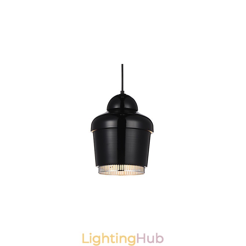 Pendant Lamp 1 Light Modern Simplicity Golden Chrome Black White Carbon Steel Metal Chandelier