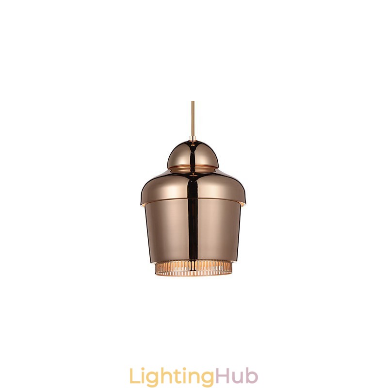 Pendant Lamp 1 Light Modern Simplicity Golden Chrome Black White Carbon Steel Metal Chandelier