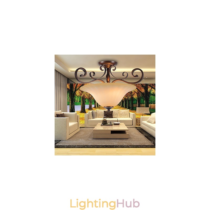 5 Vintage Mini Style Painting Metal Pendant Light