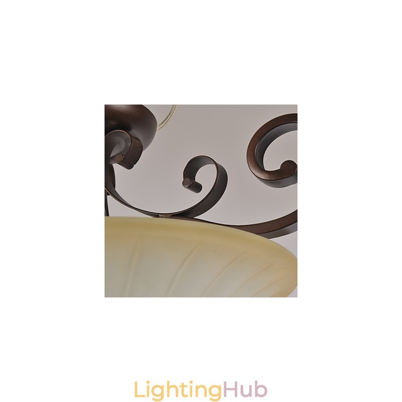 5 Vintage Mini Style Painting Metal Pendant Light