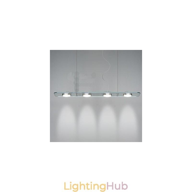 Restaurant Desk Lamp Rectangular Glass