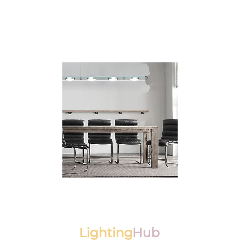 Restaurant Desk Lamp Rectangular Glass