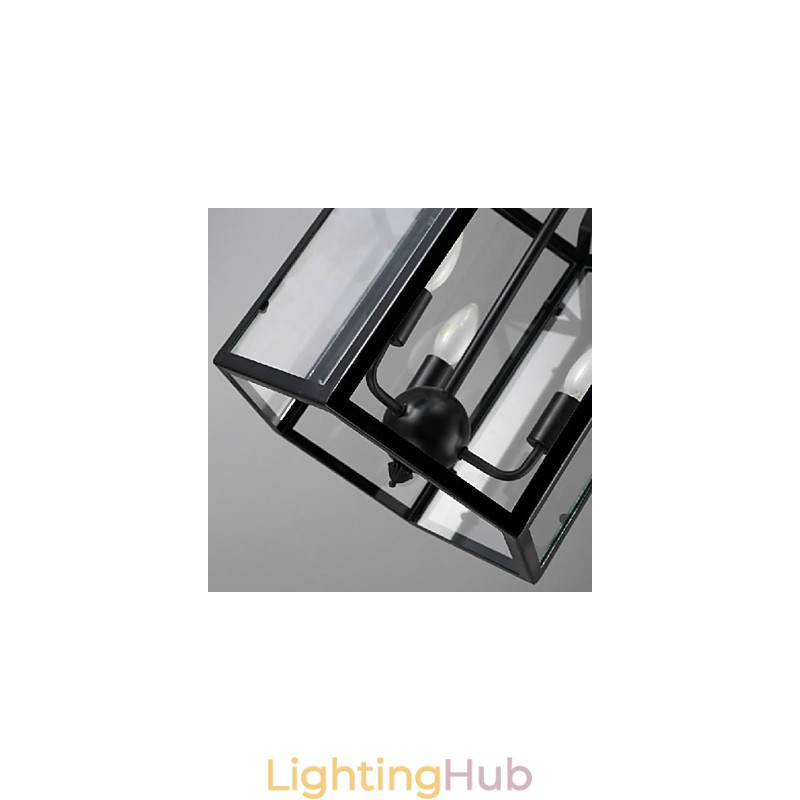 Traditional Classic Vintage Retro Lantern Country Mini Style Painting Metal Pendant Light Dining