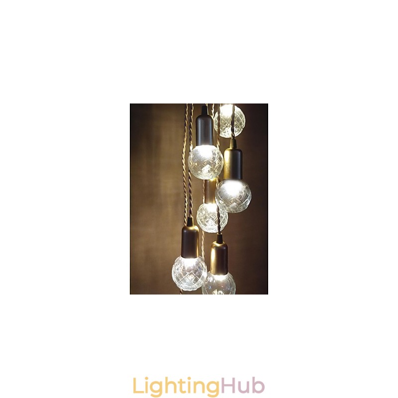 Traditional Classic Rustic Lodge Vintage Retro Lantern Drum Country Globe Mini Style Painting Glass Pendant Light