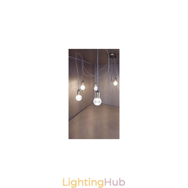 Traditional Classic Rustic Lodge Vintage Retro Lantern Drum Country Globe Mini Style Painting Glass Pendant Light