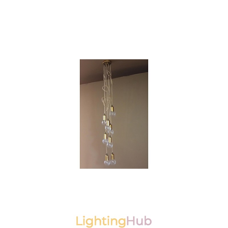 Traditional Classic Rustic Lodge Vintage Retro Lantern Drum Country Globe Mini Style Painting Glass Pendant Light