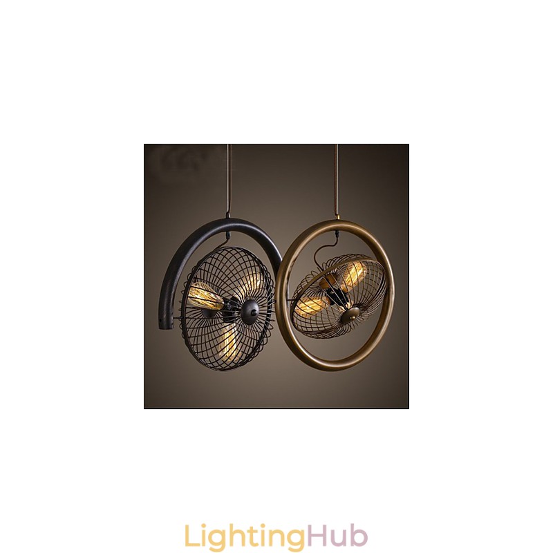 Retro Industrial Wind lamp fan pendant lamp American style