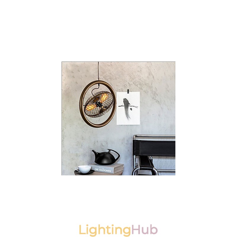 Retro Industrial Wind lamp fan pendant lamp American style