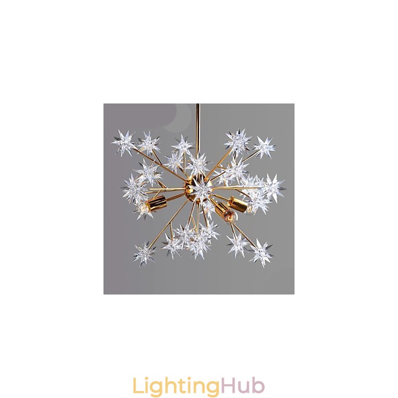 Creative Spark Wrought Iron Ball Stars Droplight Atmosphere