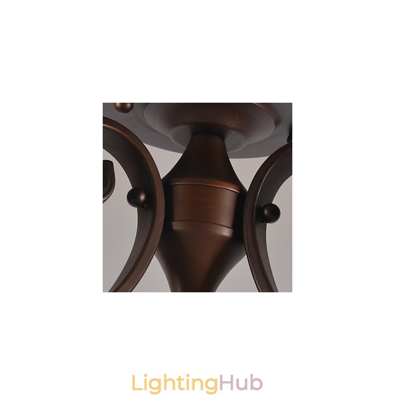 Rustic Lodge Vintage Mini Style Painting Metal Pendant Light