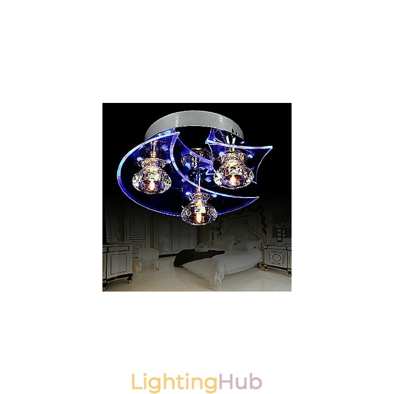 Chandelier Modern Crystal Living 3 Lights