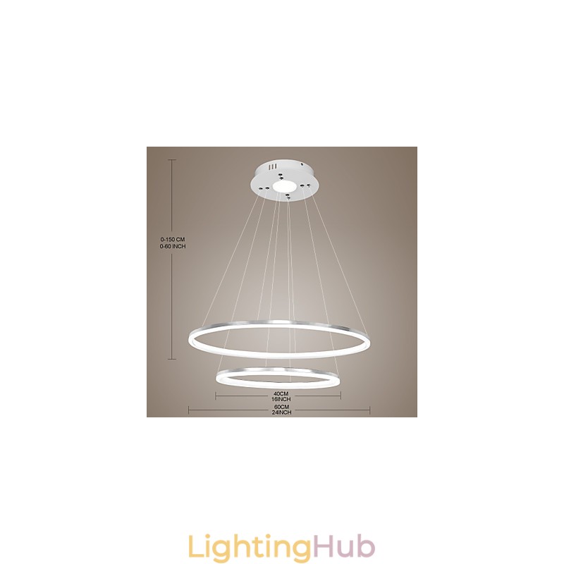 Modern Design Pendant Light 4High Quality Acrylic Double Ring Fit