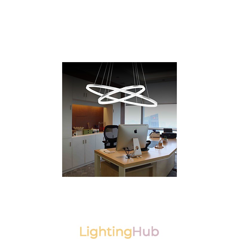 Modern Design Pendant Light 4High Quality Acrylic Double Ring Fit