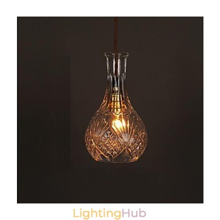Romantic Bottle Creative Carved Art Glass Chandelier Light Pendant Light Romantic Bottle Creative Carved Art Glass Chandelier Light Pendant Light