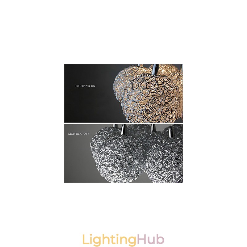 Modern Contemporary Mini Style Electroplated Metal Pendant Light