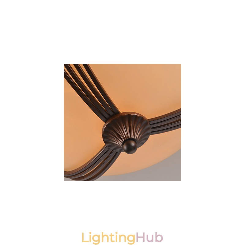 Rustic Lodge Vintage Mini Style Painting Metal Pendant Light