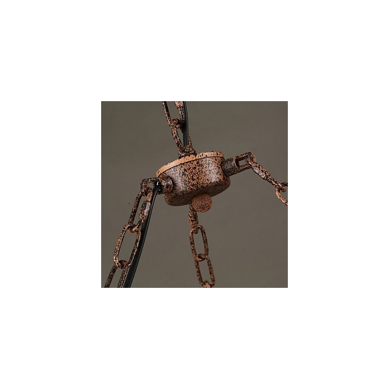 Vintage Country Painting Metal Pendant Light Garage