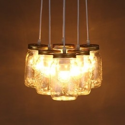 Creative Wishing Bottle Glass Sweet Children Three Droplight Lamp