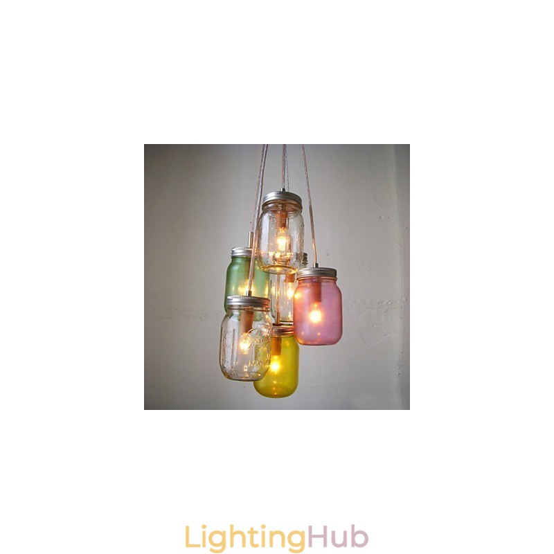 Creative Wishing Bottle Glass Sweet Children Three Droplight Lamp