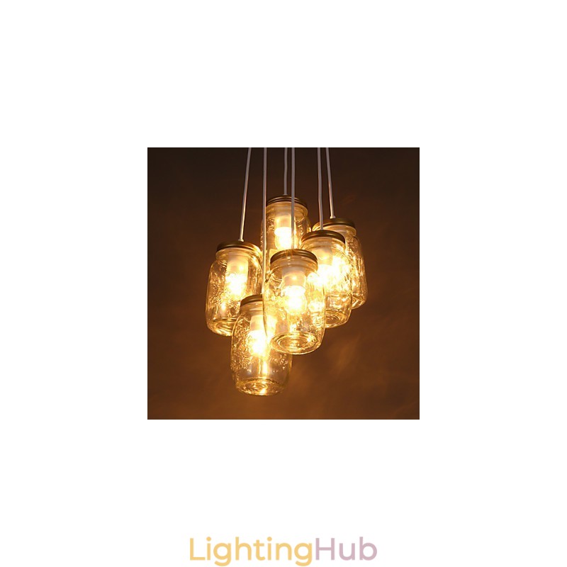 Creative Wishing Bottle Glass Sweet Children Three Droplight Lamp