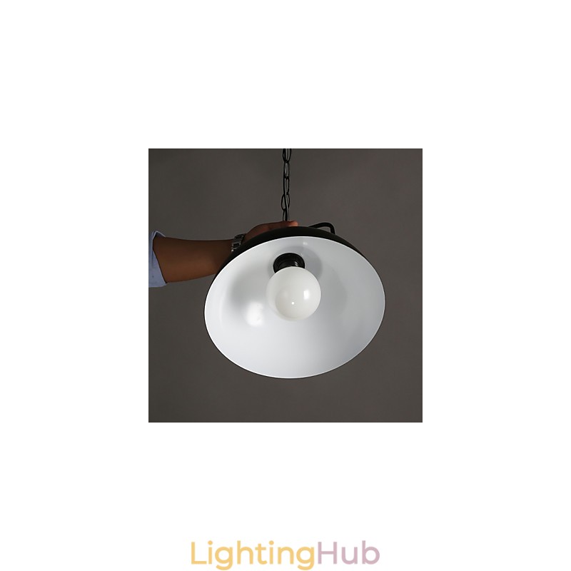 Nordic American Country Industrial Semicircle Fashion Wrought Iron Single Head Droplight